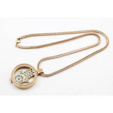 Hot Sale Rose Gold Plating Living Locket Necklace